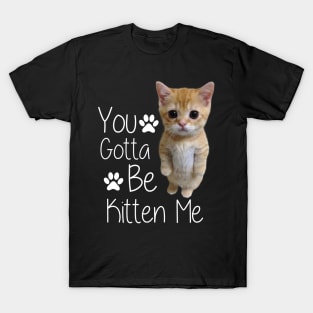 You Gotta Be Kitten Me Funny Cat T-Shirt